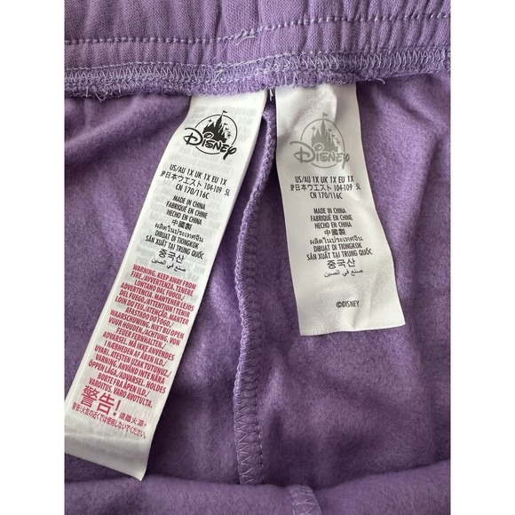 New Disneyland Resort Spirit Jersey Fleece Sweatpants 1X Lounge Pants Women's - Picture 4 of 9